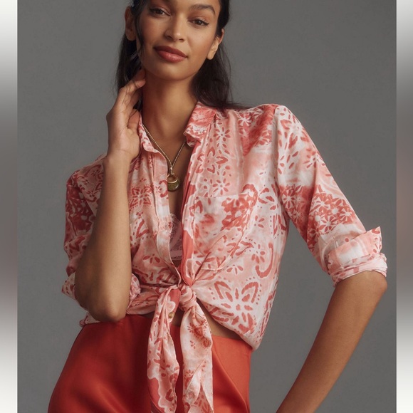 Anthropologie Tops - Anthropologie The Romy Button Down Shirt